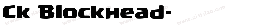 Ck Blockhead字体转换